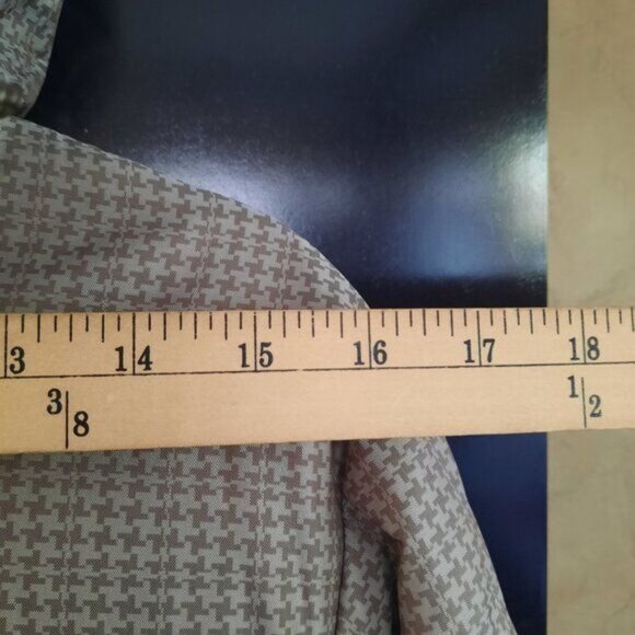 Roxy cream herringbone print endurance 10,000mm down ski winter jacket - Picture 4 of 9